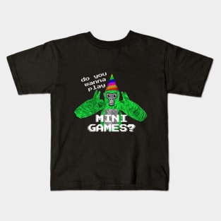 Gorilla Tag Mini Games Kid (For Dark colors) Kids T-Shirt